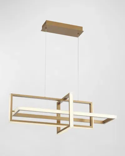 Eurofase Bordo Small Led Chandelier In Gold