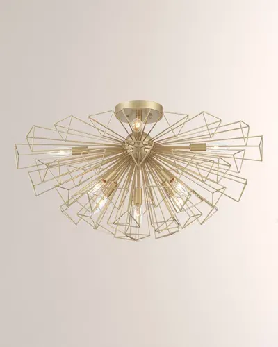 Eurofase Dendelio 22" Pendant/semi-flush Mount In Gold