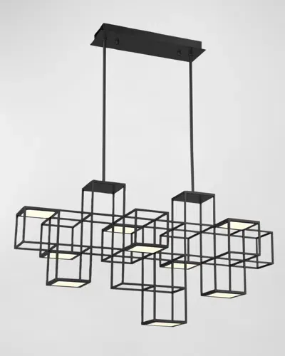 Eurofase Ferro Linear Chandelier In Black