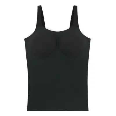 Evelyn & Bobbie Women's Structured Scoop Bra Tank In Black