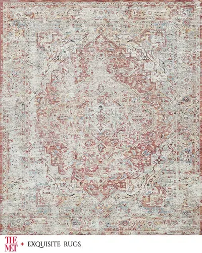 Exquisite Rugs X The Met Antique Loom Beige & Rust Rug, 12' X 15' In Beige/rust