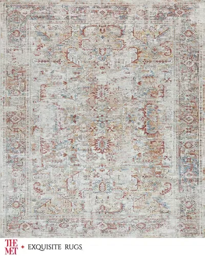 Exquisite Rugs X The Met Antique Loom Cream & Rust Rug, 12' X 15' In Cream/rust