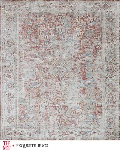 Exquisite Rugs X The Met Antique Loom Rust & Beige Rug, 12' X 15' In Rust/beige