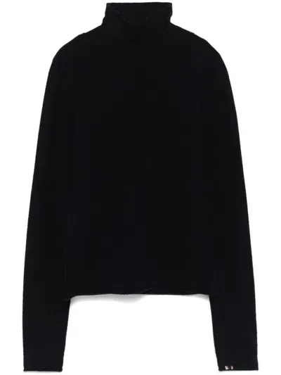 Extreme Cachmere Audrey Cashmere High Neck Jumper In Black