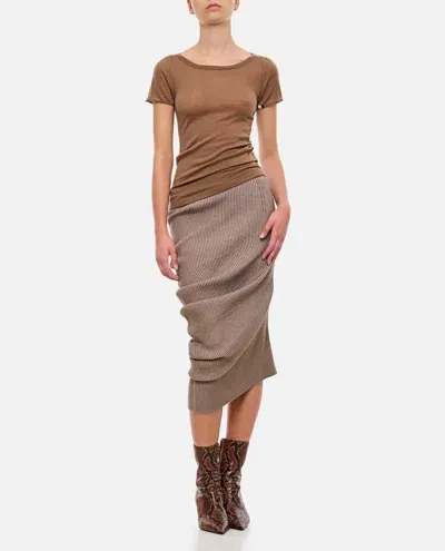 Extreme Cashmere Cashmere T-shirt In Brown