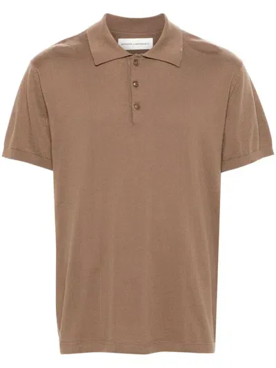 Extreme Cashmere Nº352 Avenue Polo Shirt In Brown