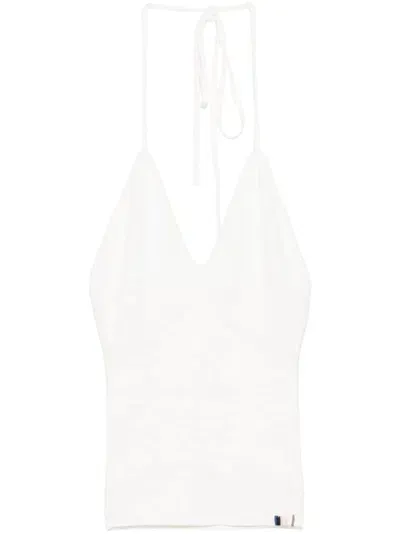 Extreme Cashmere Plaza Top In White