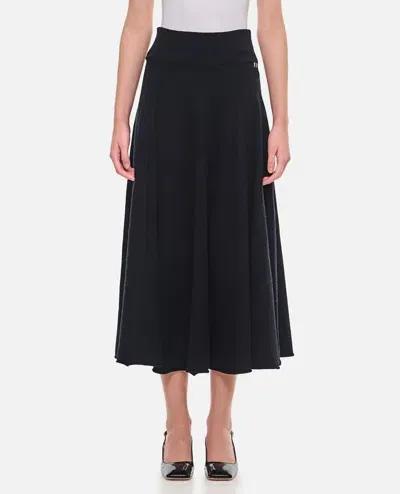 Extreme Cashmere X Cashmere Pleated Skirt In Black