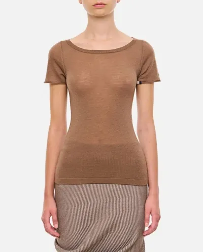 Extreme Cashmere X Cashmere T-shirt In Brown