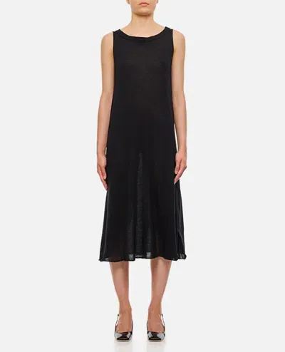 Extreme Cashmere X Mia A-line Cashmere Dress In Black