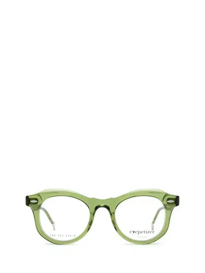 Eyepetizer Eyeglasses In Transparent Green