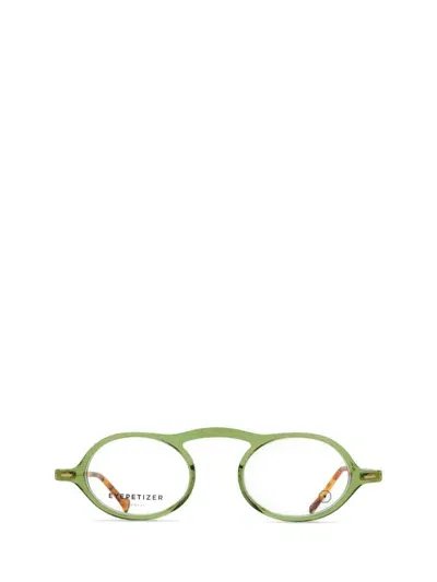 Eyepetizer Eyeglasses In Transparent Green