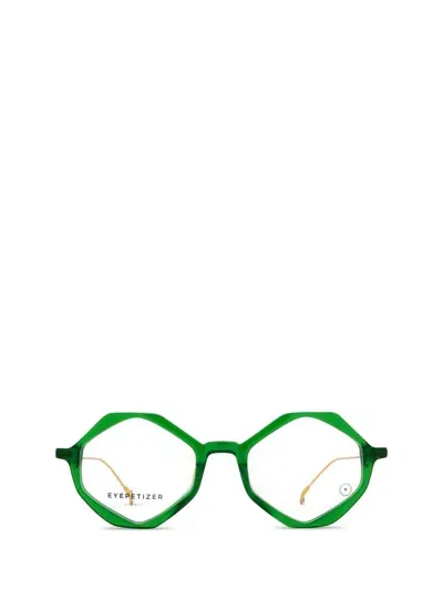 Eyepetizer Eyeglasses In Transparent Green