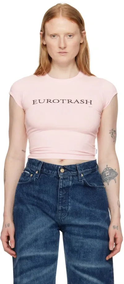 Eytys Pink Zion T-shirt In Eurotrash Blush