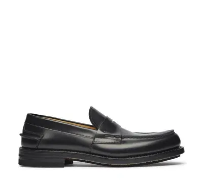 Fabi Calfskin Loafer In Black