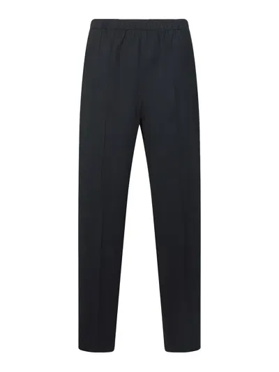 Fabiana Filippi Blue Wool Pants In Azul