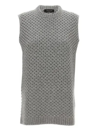 Fabiana Filippi Cachemire Vest In Gray