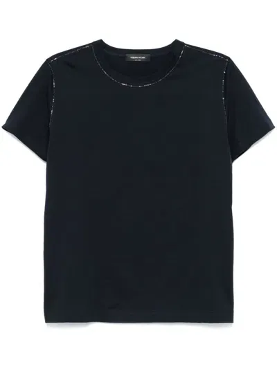 Fabiana Filippi Cotton T Shirt In Blue