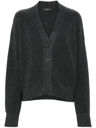 Fabiana Filippi Grey Virgin Wool Blend Cardigan