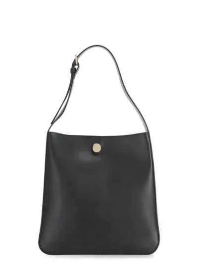 Fabiana Filippi Interlocking Fastened Shoulder Bag In Black