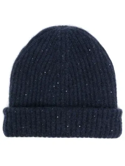 Fabiana Filippi Sequinned Beanie In Blue