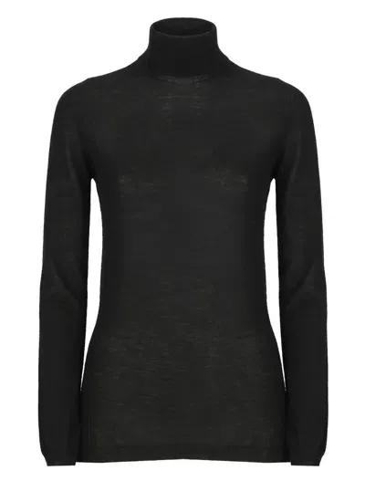 Fabiana Filippi Wool-blend Sequinned Sweater In Black