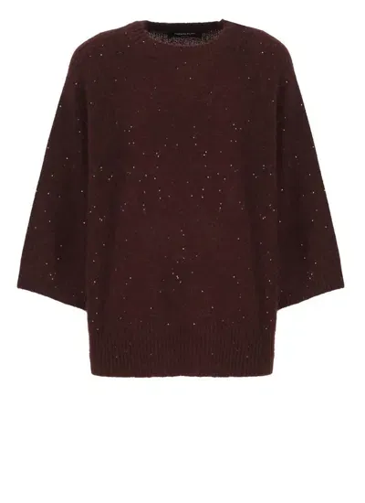 Fabiana Filippi Sweaters Bordeaux In Red