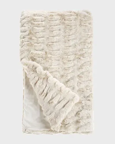 Fabulous Furs Couture Collection Faux-fur Throw In Ivory