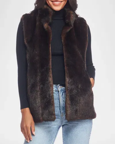 Fabulous Furs Signature Faux-fur Vest - Inclusive Sizing In Sable