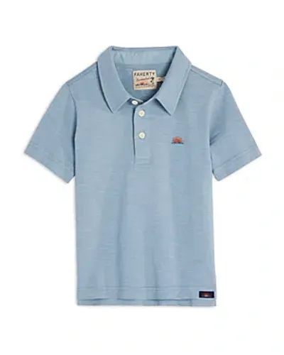 Faherty Boys' Sunwashed Polo - Little Kid, Big Kid In Blue Breeze