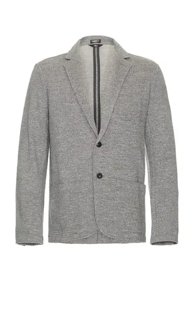 Faherty Inlet Knit Blazer In Medium Grey Melange