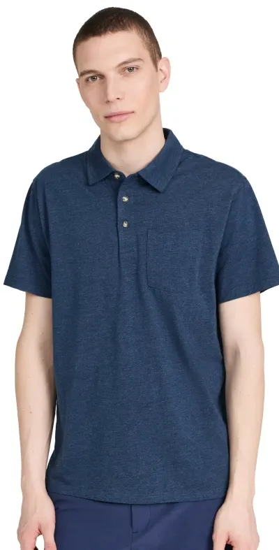 Fair Harbor The Atlantic Polo Dark Denim