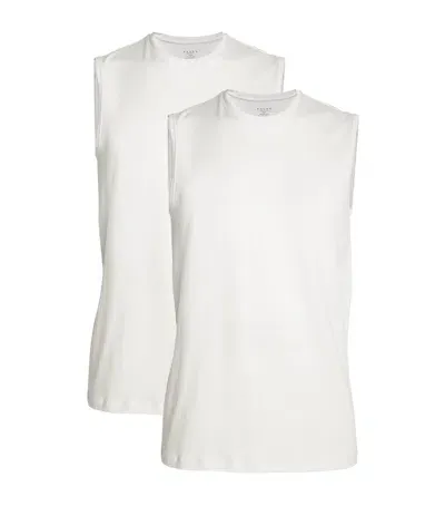 Falke Cotton-blend Daily Comfort Muscle Shirt In White