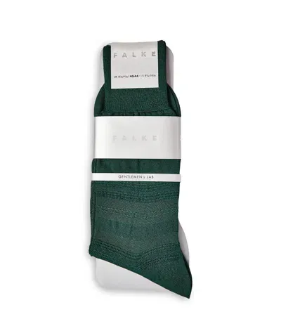 Falke Silk-blend Gentlemen's Lab Socks In Green