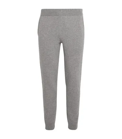 Falke Wool-cashmere Sweatpants In Grey