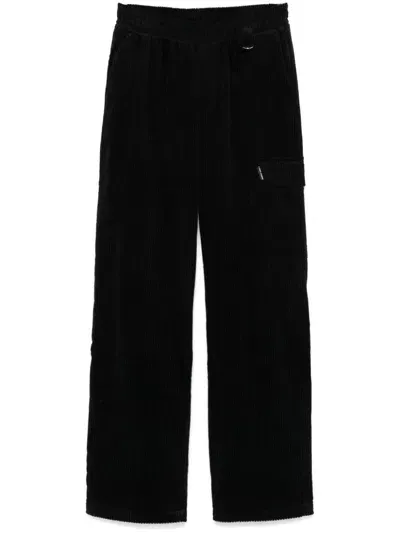 Family First Corduroy Cargo Pants In Black