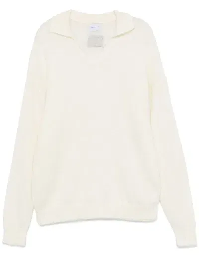 Family First Fine-knit Jumper In White