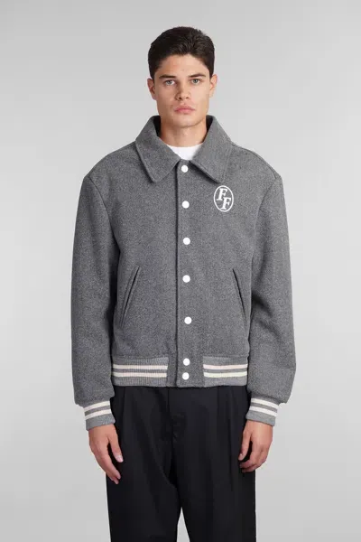 Family First Milano Casual Jacket In Grey Polyester