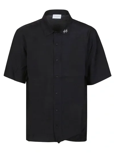 Family First Milano Short Sleeve Cupro Shirt In Black