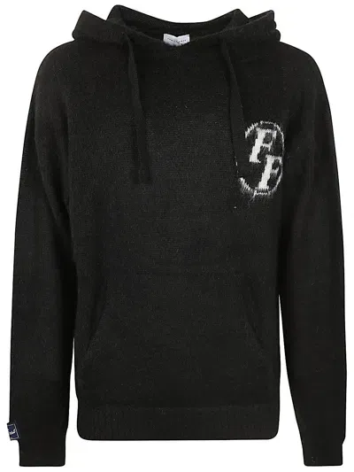 Family First Milano Sweater Hoodie Monogram In Bk Black