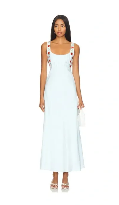 Fanm Mon Lulu Dress In Light Lagoon