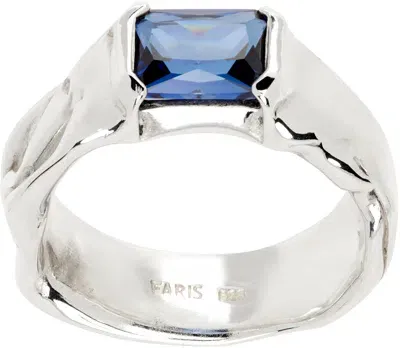 Faris Ssense Exclusive Silver Nast Ring In Sterling Silver/sapp