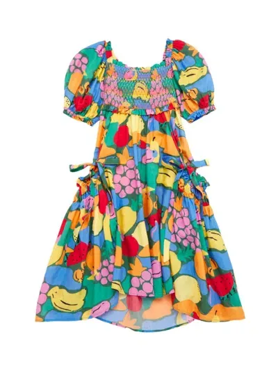 Farm Rio Girls' Fruit Landscape Dress - Little Kid, Big Kid