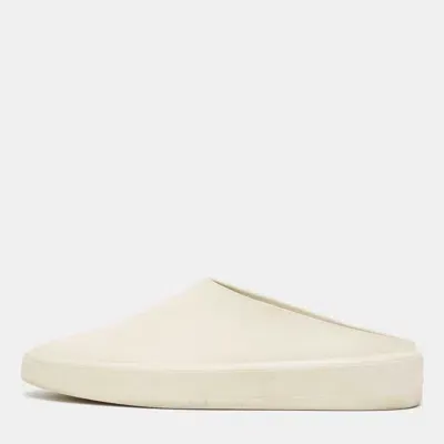 Pre-owned Fear Of God Beige Rubber Flat Mules Size 43