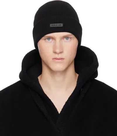 Fear Of God Black Cashmere Beanie