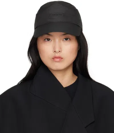 Fear Of God Black Tech Nylon Baseball Cap In 001 Black