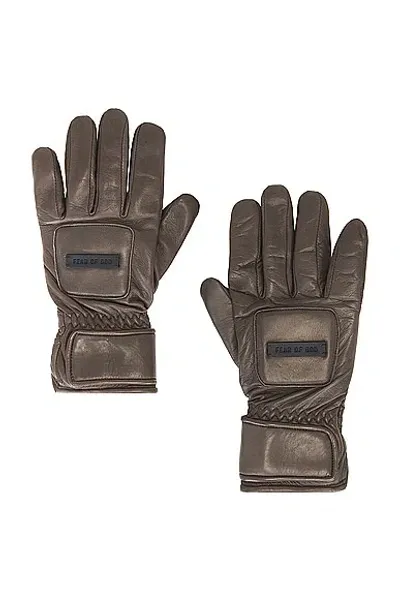 Fear Of God Driver Gloves In Brown