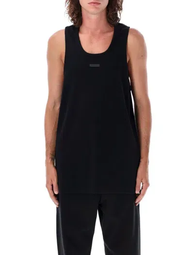 Fear Of God Black Ribbed Tank Top