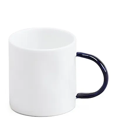 Feldspar Set Of 4 Cobalt Espresso Mugs In White