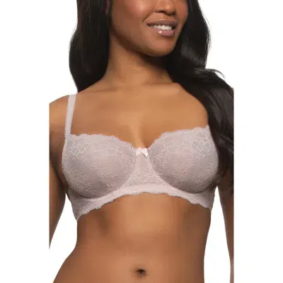 Felina Lola Underwire Bra In Gull Gray/pink Dogwood